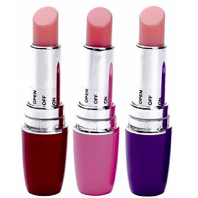 Vibrator formato batom c/ estimulador clitoriano
